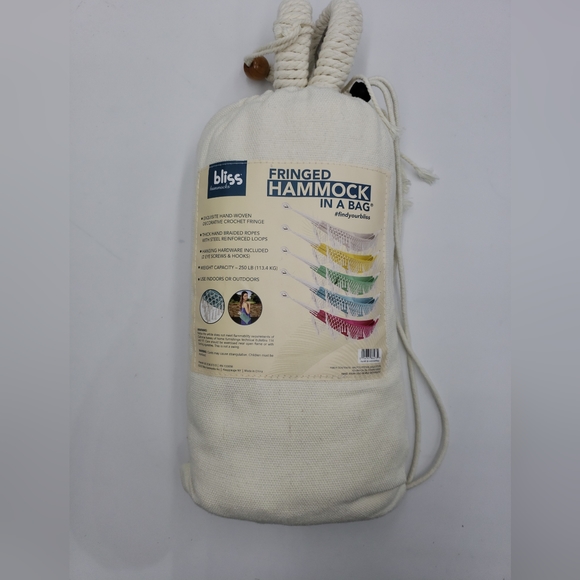 Bliss Fringed Hammock in a Bag - Picture 2 of 2